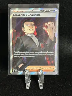 Giovanni’s Charisma SR #197/165 Pokemon S&V 151 NM English Card - Image 1