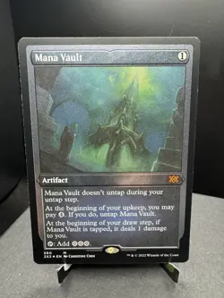 MTG 2X2 Double Masters Mana Vault Etched Foil Mythic Rare NM! - Image 1