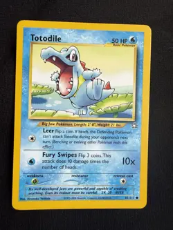 Pokemon Totodile 2000 Neo Genesis Card 81/111 NM - Image 2