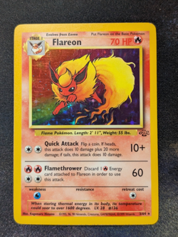 Pokemon Flareon 3/64 Holo Jungle - MP - Image 1