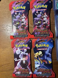 POKEMON TCG DESTINED RIVALS BOOSTER PACK LOT OF FOUR (4) FACTORY SEALED! RARE DR - Image 1