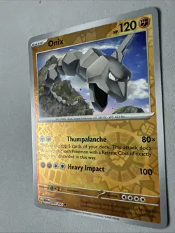 Pokemon TCG * Scarlet & Violet 151 * 095/165 Onix Uncommon * REVERSE HOLO * NM - Image 2
