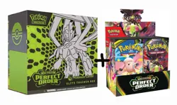 Pokemon Mega Evolution Perfect Order BUNDLE, Booster Box + 1x Pokemon Center ETB - Image 1