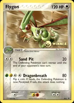 Pokemon Flygon 025 Nintendo Black Star Promos WINNER Promo Near Mint - Image 1