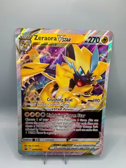Pokemon ZERAORA VSTAR Oversized Jumbo Black Star Promo #SWSH265 - Image 1