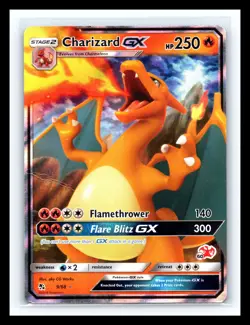 💥 Pokemon 2019 TCG Charizard GX Holo Ultra Rare Hidden Fates # 9/68 - Image 1