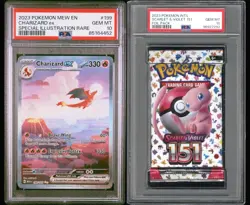 Pokemon PSA 10 Charizard EX SIR 🔥PLUS PSA 10 Scarlet & Violet 151 Booster Pack! - Image 1