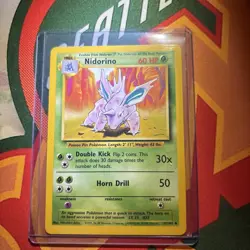 Nidorino 37/102 Base Set Regular Near Mint (Lp) - Pokemon TCG WOTC 1999 - Image 1