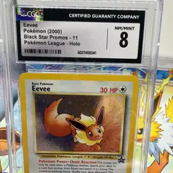 Pokemon CGC 8 Eevee Holo Promo 2000 #11 Pokemon League English - Image 2