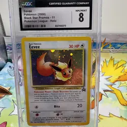 Pokemon CGC 8 Eevee Holo Promo 2000 #11 Pokemon League English - Image 1