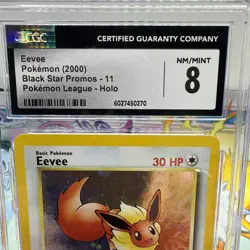 Pokemon CGC 8 Eevee Holo Promo 2000 #11 Pokemon League English - Image 2