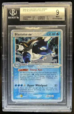 2004 Pokemon EX FireRed & LeafGreen Blastoise Holo #104/112 BGS 9 - Image 1