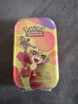 Pokemon TCG Scarlet and Violet 151 Mini Tin meowth factory Sealed evolutions - Image 1