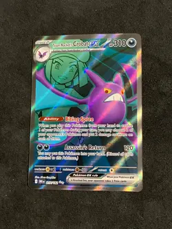 Pokemon TCG Destined Rivals Team Rocket's CROBAT EX Ultra Rare Holo 217/182 - Image 1