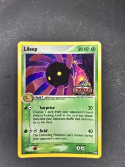 2007 Pokemon, Power Keepers, #52/108 Lileep, Reverse Holo - Image 1