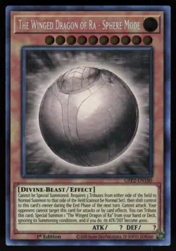 The Winged Dragon of Ra - Sphere Mode (Ghost Rare) GFP2-EN180 1st Edition Yugioh - Image 1