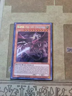 YUGIOH SLIFER THE SKY DRAGON TN19-EN008 PRISMATIC SECRET 1ST ED NM - Image 2