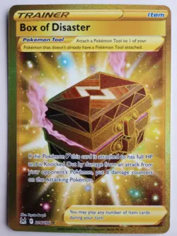 Box of Disaster 214/196 | Gold Secret Rare | Lost Origin | Pokemon TCG | NM - Image 1