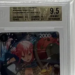 Bandai One Piece Rebecca OP04-092 championship stamp (CS) Promo Beckett 9.5 - Image 3