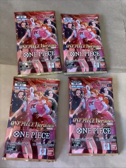 ONE PIECE Heroines EB-03 Booster pack x 4 sealed new packs - Image 1