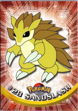 SANDSLASH #28 TOPPS TRADING CARDS SERIES 1 POKEMON HP - Image 1