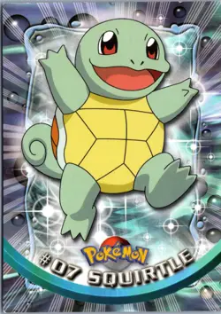 SQUIRTLE #7 TOPPS TRADING CARDS SERIES 1 POKEMON HP - Image 1