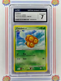 Combee CGC 7 Near Mint 2009 Supreme Victors Pokemon TCG vintage Graded Card - Image 1
