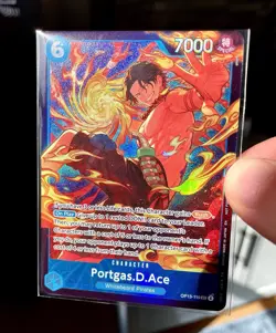 One Piece Card Game OP13-119 Portgas.D.Ace Store Treasure Cup Winner Alt-Art - Image 1