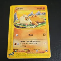 Cubone 103/165 - NON-HOLO - Expedition - 2002 E-READER - WOTC Pokemon Card - - Image 1
