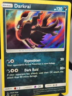 Darkrai 87/147 Burning Shadows Holo Rare 2017 English Pokemon Card TCG NM - Image 2