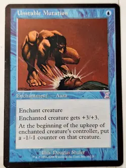 Unstable Mutation - Time Spiral - Magic the Gathering MTG Nice! - Image 1