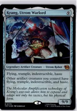 MTG TMNT Teenage Mutant Ninja Turtles Krang, Utrom Warlord MYTHIC FOIL NM - Image 1
