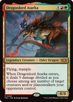 Dragonlord Atarka [Tarkir: Dragonstorm Commander] Magic MTG - Image 1