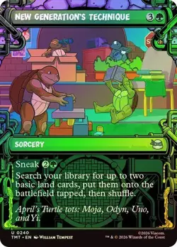 MTG TMNT Teenage Mutant Ninja Turtles New Generation's Technique Showcase FOIL - Image 1