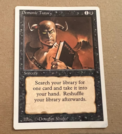 Demonic Tutor - Revised - MTG - Magic the Gathering - Image 2