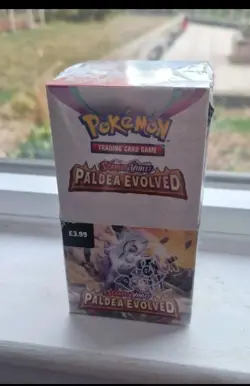 ⭐ Pokemon TCG: Paldea Evolved Factory Sealed Half Booster Box (18 Packs) NEW 5060705220566 - Image 1