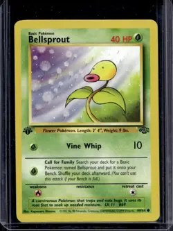 1999 Pokemon Jungle 1st Edition Bellsprout #49/64 - Image 1