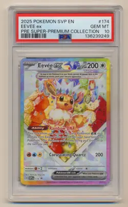PSA 10 Pokemon PRE Super Premium Collection Promo Eevee EX SVP EN #174 GEM MINT! - Image 1
