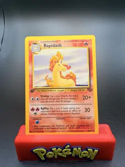 Pokemon TCG Jungle 1st Edition #44/64 Rapidash LP+ - Image 1