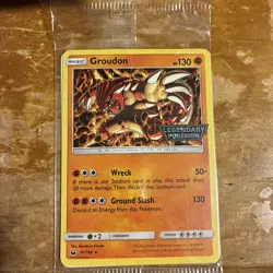 POKEMON SEALED GROUDON 81/168 LEGENDARY POKEMON GAMESTOP EXCLUSIVE PROMO - Image 1