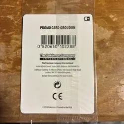 POKEMON SEALED GROUDON 81/168 LEGENDARY POKEMON GAMESTOP EXCLUSIVE PROMO - Image 2