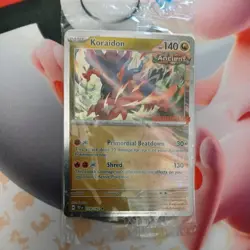 Pokemon TCG Koraidon Cosmo Holo GAMESTOP PROMO EXCLUSIVE Temporal Forces Sealed - Image 1