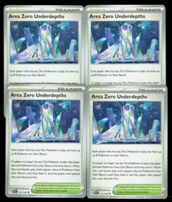 x4 Area Zero Underdepths 131/142 Stellar Crown Pokemon TCG Playset NM/M - Image 1