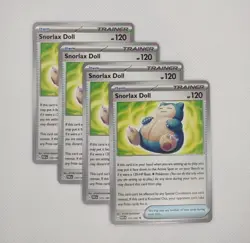 x4 Snorlax Doll 175/182 - Paradox Rift Pokemon TCG NM/M - Image 1