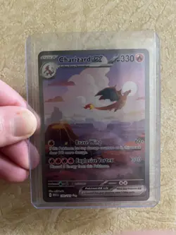 Pokemon SV Scarlet & Violet 151 Charizard EX Card 199/165 Sir NM Condition - Image 4