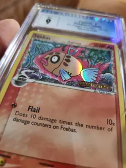 Pokemon TCG 2006 EX Dragon Frontiers delta Feebas 49/101 Reverse Holo CGC 9 - Image 2