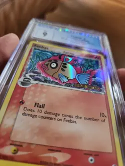 Pokemon TCG 2006 EX Dragon Frontiers delta Feebas 49/101 Reverse Holo CGC 9 - Image 4