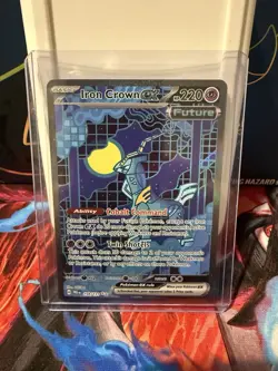 Pokemon TCG Iron Crown ex 158/131 Prismatic Evolutions Special Illustration Holo - Image 1
