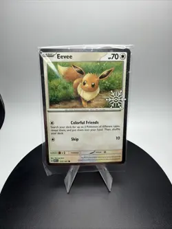 Eevee 133/165 Holiday Advent Calendar Snowflake Stamp Promo Pokemon - SEALED - Image 1
