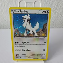 Pokemon TCG Furfrou 012/012 McDonald's 2014 Holo Promo Card English Basic 90 HP - Image 1